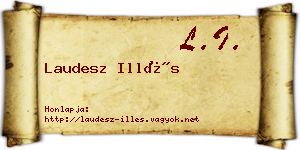 Laudesz Illés névjegykártya